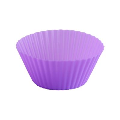 China Amazon Sustainable Hot Sale Silicone Muffin Cup Baked Egg Pudding Cup Tray Tart Mold for sale