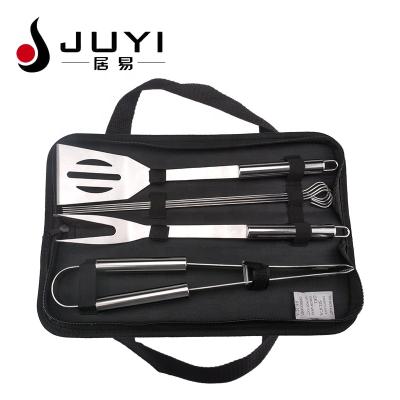 China Factory Wholesale Easily Cleaned Stainless Steel Barbecue 7pcs Grill Tool Kit for sale