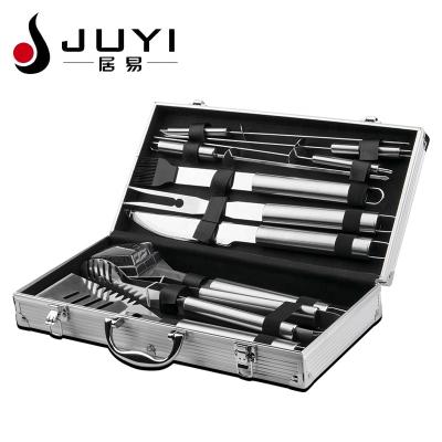 China Factory Wholesale Easily Cleaned 10pcs Stainless Steel Barbecue Tool Kit for sale