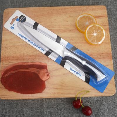 China 5 Inch Viable Hot Selling Kitchen Knife Sharp Chef Knife Beef Knife Plastic And TPR Handle for sale