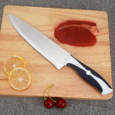 China Durable Professional 8 Inch Chef Knife Kitchen Knife Paring Knife Sharp Plastic And TPR Handle for sale