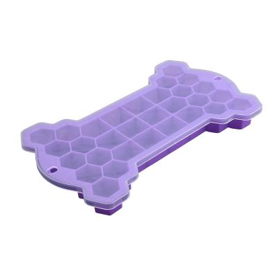 China 2021 Amazon Sustainable Hot Selling Multicolor Ice Cube Molds Silicone Molds With Fruit Juice Molds for sale