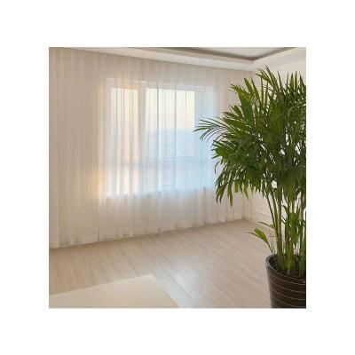 China Polyester Flame Retardant Fabric Wholesale Supplier Curtain LATAM Hollow Fish Bone Sheer Window Curtains For Living Room Hotel for sale