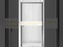 Aluminum,Matte Black  , Screen Silding Door,Bathroom Shower Room