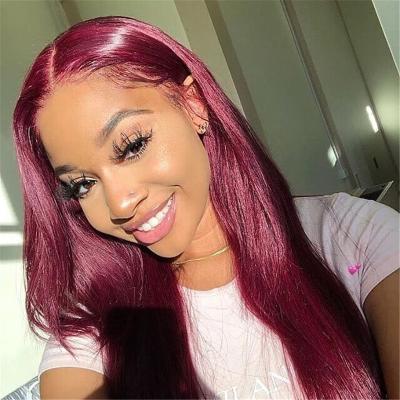 China Other Wholesale Hot Sell Transparent Piano and 99J Colored  lace front wigs Frontal Human Hair Wigs Brazilian Hair Wigs for sale