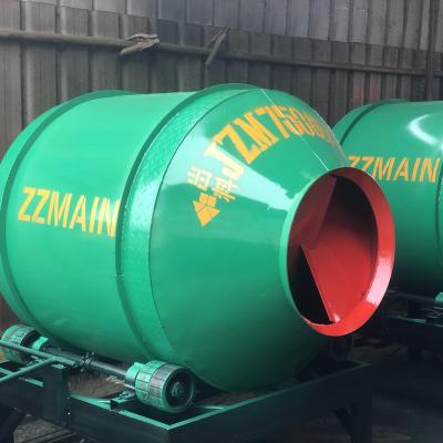 China Factory Cement Mixtures Machinery Truck Vibrator Mobile Concrete pan Mixer concrete batching plant from zzmain for sale