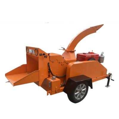 China Trailer Mounted Tree Branch Shredder Customized Wood Chipper Leaf Shredder for sale