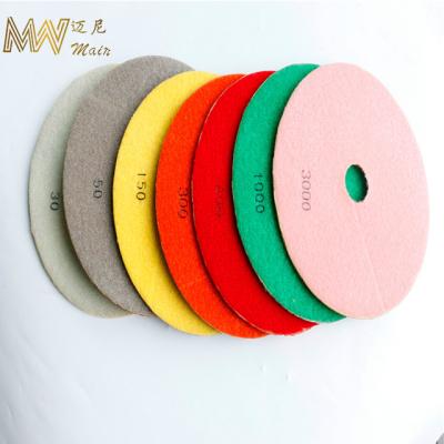 China Selling good design resin polishing pads rotary polishing pads rubber polishing pad for sale