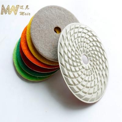 China Abrasive Wet Using Diamond Polishing Pads Hand Held Polishing Machine for sale