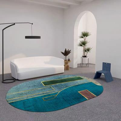 China Stain Resistant 3D Printed Modern Area Rug Crystal Anti-Slip Rug for sale