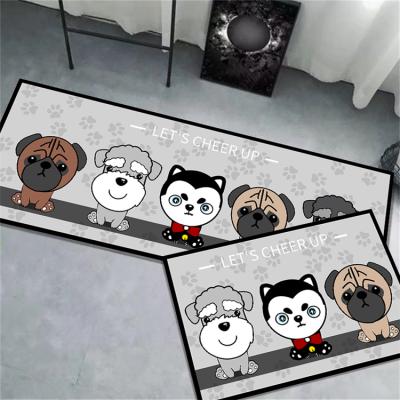 China Washable modern minimalist kitchen and bathroom floor non-slip mat for sale