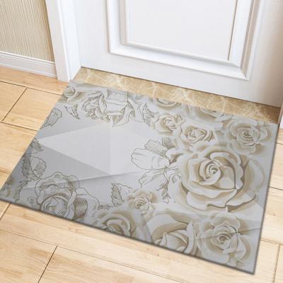 China Waterproof Wholesale Hot Customized Good Quality 3d Printing Door Mat Covers for sale