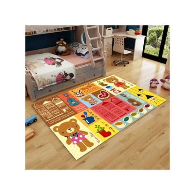 China Anti-Slip Foldable and Washable Kids Baby Mats Soft Padded Crawling Game Mats Carpets for sale