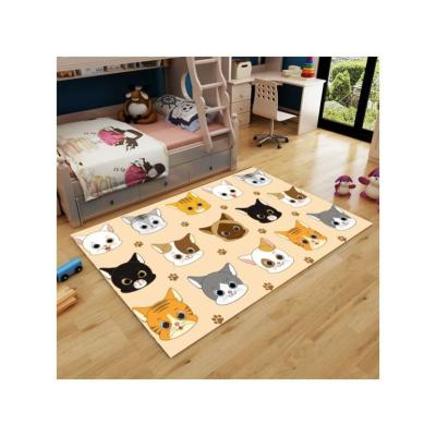 China Summer Anti-Slip Breathable Ice Silk Printing Baby Crib Mat Washable Mat for sale