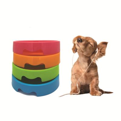 China Wholesale Thickened Multicolor Pet Feeder Stocked Manufacturer PP Plastic Pet Cat and Dog Bowl for sale