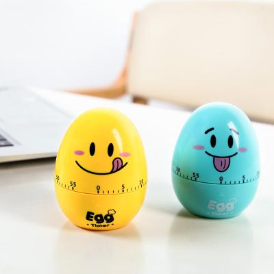 China Sustainable Egg Form Cute Kitchen Cooking Oven Timer Rotating Alarm 60 Minute Count Down Mechanical Timer for sale