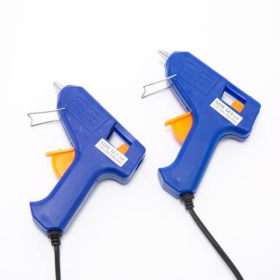 China Foreign Trade DIY Melting Glue Gun Unrated Border Manual Hot Blue Glue Gun With 20W Mini Bracket Glue Gun for sale