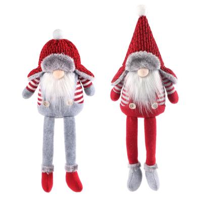 China Long Cloth Christmas Legs Resting Doll Faceless Santa Hotel Restaurant Decoration Gift Window Ornaments for sale