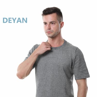 China DEYAN Anti-Cut Protective Gear Round Collar Personal T-Shirt Gray Cut Resistant Safety Clothing For Work Wear Smash Proof for sale