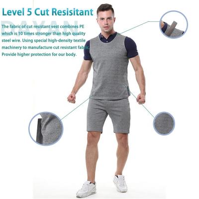 China Industrial Anti-Cut Safety Personal Protective Equipment Vest Cut Resistant Knife Proof Safety Clothing For Police Work Wear Housework for sale