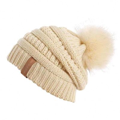 China Cheapest 2021 women hats hat pom pom winter hat waterproof woman for sale