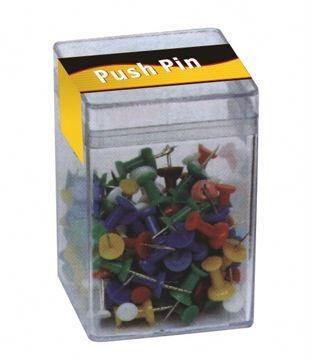 China 200pcs Color Plastic Push Pins for sale