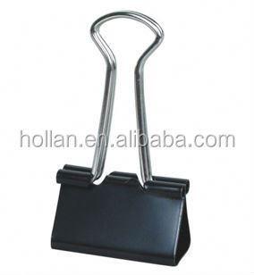 China Black metal binder clips for sale