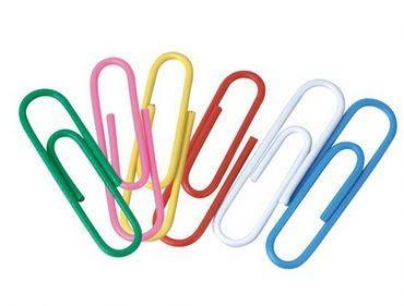 China 28mm Metal Colored Paper Clips for sale