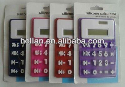 China General Purpose Calculator 1 Dollar Products Silicone Calculator for sale