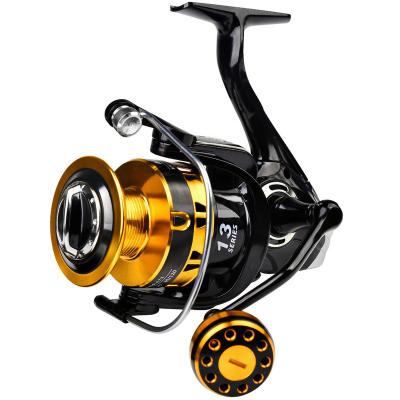 China Selling Metal+Nylon Fishing Spinning Reel Full Metal Handle 1000-7000 Series Ocean River Surf Plastic Super Hot Gold Black Raft Spinning Reel for sale