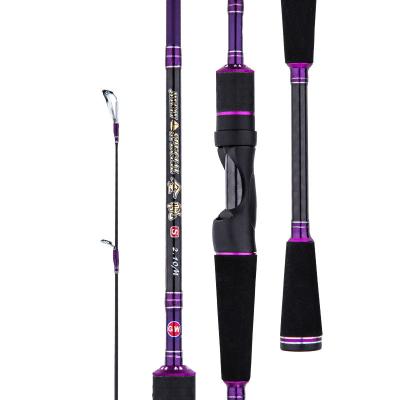 China Hot Sale One Carbon Rod Double Tips 45 Degree Spinning 2.4m Hard Tech M/MH 2.1m Fishing Rod and Reel Combo Set for sale