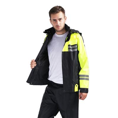 China Wholesale High Quality Customizable Waterproof Raincoat ReflectiveHigh-Lustre Reflective Brand Motorcycle Self-Protective Coveralls for sale