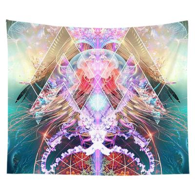 China Minimalist Wholesale Custom Decorative Polyester Waterproof Wall Art Tapestry for sale