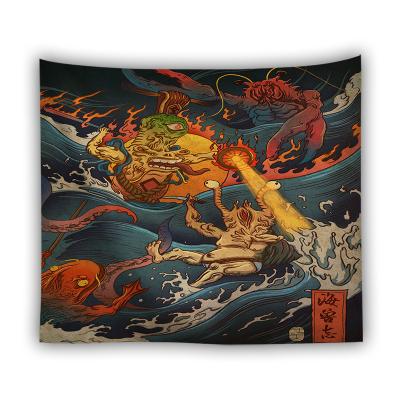 China Psychedelic Anime Art Hanging Tapestry of Minimalist Hippie Decor for sale