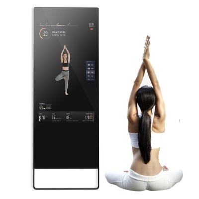 China Gym Wifi Smart Touch Screen Portable Fitness Mirror With Visual Trainer Digital Displays 1074.1(H)mm*604.3(V)mm for sale