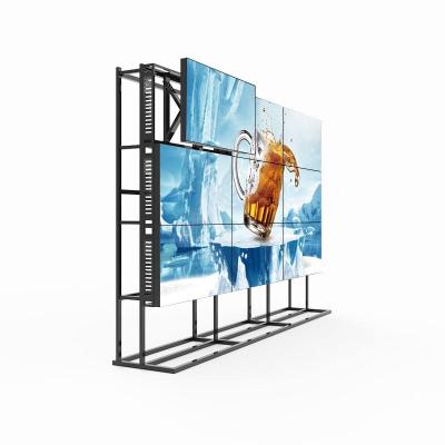 China Indoor 46 49 55 Inch Splicing Screen Monitor System Player For Exhibition Made Narrow 1.8 Mm Wall Display LCD for sale