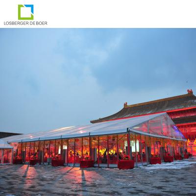 China Popular Losberger Uniflex Large 15 x 40m Celebration Event Tents for 300 People 15 x 40m for sale