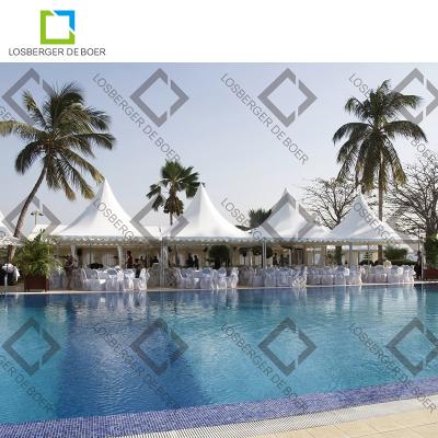 China Durable Stylish Losberger Roof Top Tent For Outdoor Party Pagoda for sale