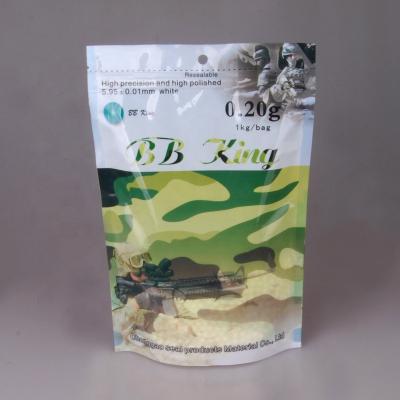 China PLA 0.20g, 6mm white non-biogradeable airsoft BB, eco-friendly gun BB, ammo, gun pellet for sale