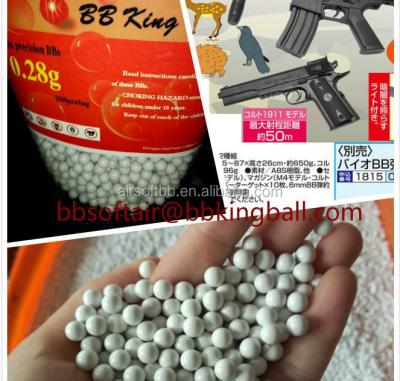 China Electronic Toy High precision airsoft bb 0.28g replica/BB gun king airsoft gun bullets for sale