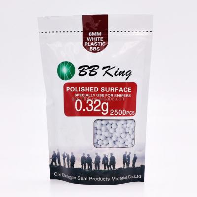 China 0.32g BBS plastic white air 6mm soft airsoft bb airsoft bb importador bb airsof 0.32g for sale