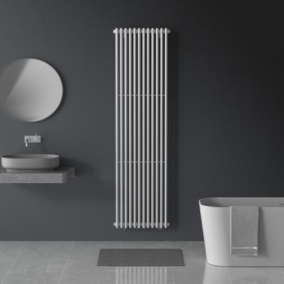 China White Heated Heater Heating Towel Rack Radiator Towel Rail Towel Radiator For Bathroom for sale