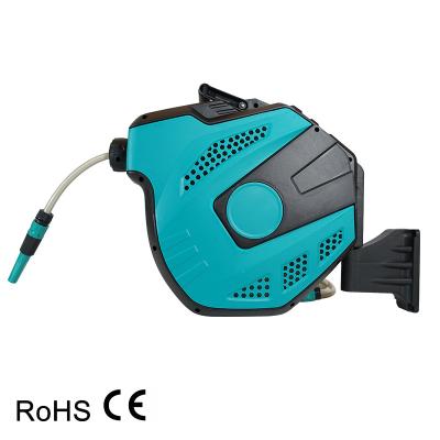 China Automatic Rolled Garden Hose Retractable Wall Mounted Retractable Reel Adjustable for sale