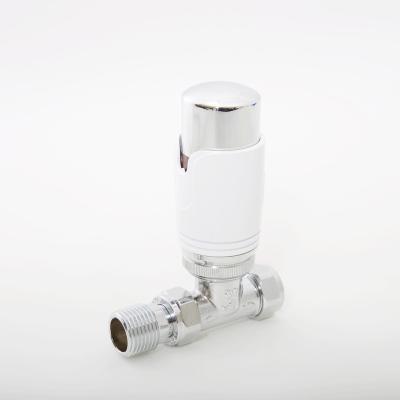 China Coastal Head Thermostatic Radiator Valve Body Smart Home TRV With Right Angled Valve And Lockshield for sale