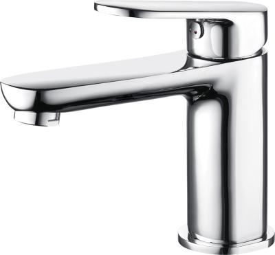 China Modern 1 Lever Chrome Plated Contemporary Lavatory Mixer Tap for sale