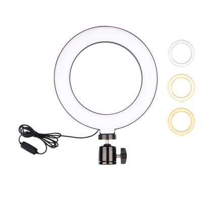 China Beauty Live Ring Light 6Inch LED Camera Light, Makeup Ring Light, Desktop Selfie Led 16Cm Ring Light With Tripod for sale