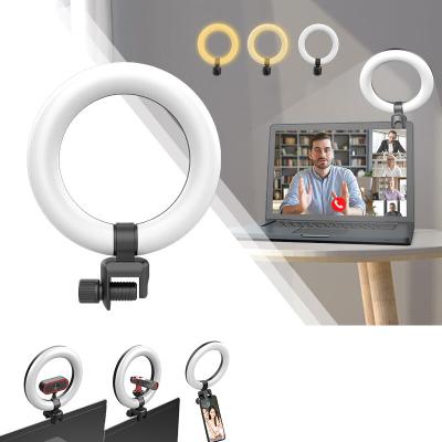 China Mini Sample Free Wholesale 6 Inch Usb Led Mini Filling Ring Light Clip For Laptop Video Conference Light for sale