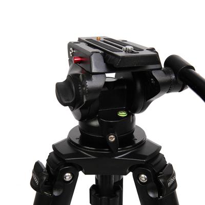 China LEADWIN FH-01 Alloy DSLR Professional Video Camera Tripod Monopod Aluminum Photographic Liquid Head for sale