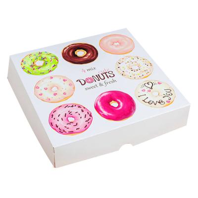 China Factory Outlet Wholesale Material Recycled Bakery Packaging Box Donut Pastry Custom Cute Paper Box for sale