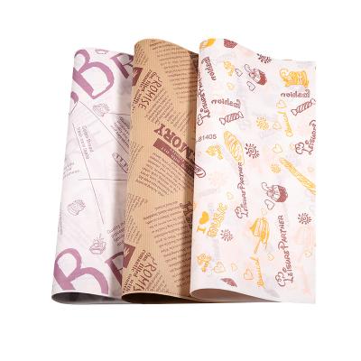 China High Quality Biodegradable Waterproof Hamburger Wrapping Paper Customizable Logo for sale